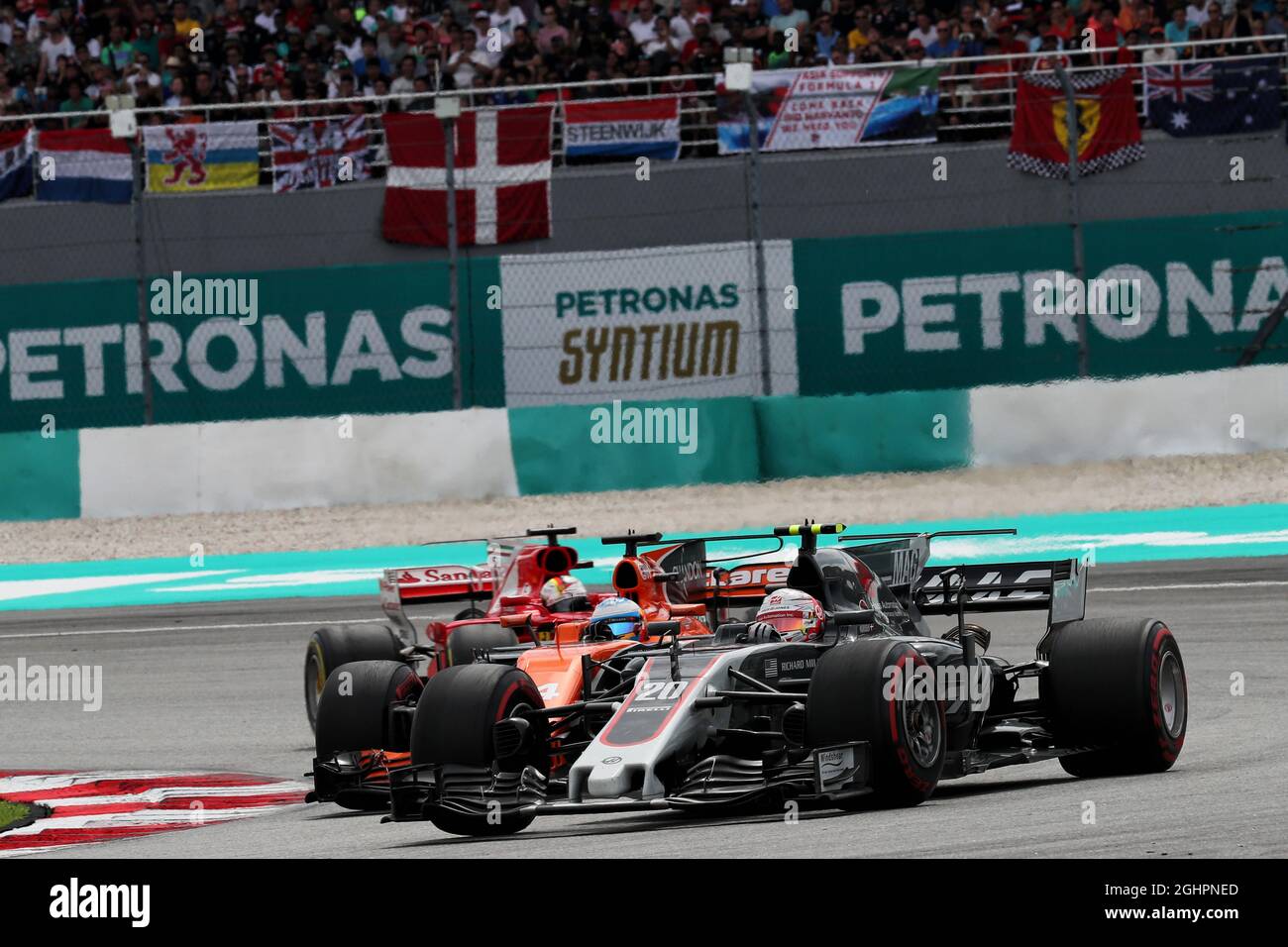 Kevin Magnussen (DEN) Haas VF-17. 01.10.2017. Formel-1-Weltmeisterschaft, Rd 15, Großer Preis Von Malaysia, Sepang, Malaysia, Sonntag. Bildnachweis sollte lauten: XPB/Press Association Images. Stockfoto