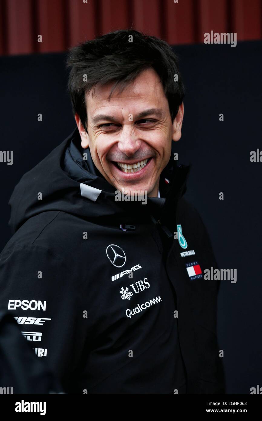 Toto Wolff (GER) Mercedes AMG F1 Aktionär und Executive Director. 01.03.2018. Formel-1-Test, Tag Vier, Barcelona, Spanien. Donnerstag. Bildnachweis sollte lauten: XPB/Press Association Images. Stockfoto