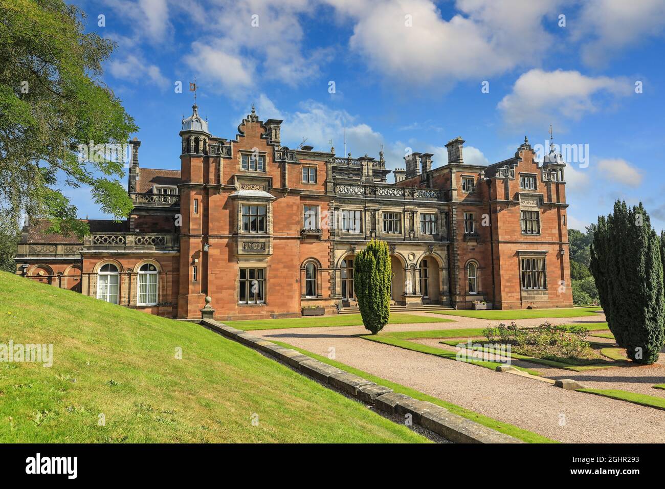 Keele Hall auf dem Gelände der Keele University, Keele, Stoke-on-Trent, Staffordshire, England, VEREINIGTES KÖNIGREICH Stockfoto