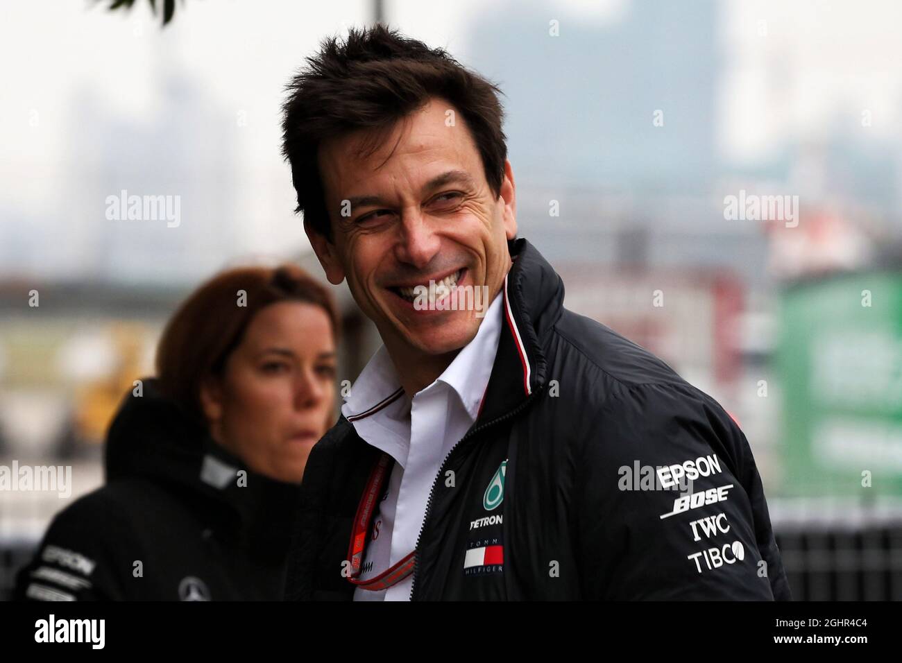 Toto Wolff (GER) Mercedes AMG F1 Aktionär und Executive Director. 14.04.2018. Formel 1 Weltmeisterschaft, Rd 3, Großer Preis Von China, Shanghai, China, Qualifizierender Tag. Bildnachweis sollte lauten: XPB/Press Association Images. Stockfoto