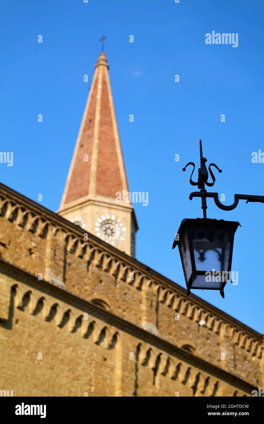 Arezzo Toskana Italien. Die Kathedrale (Cattedrale dei Santi Pietro e Donato) Stockfoto