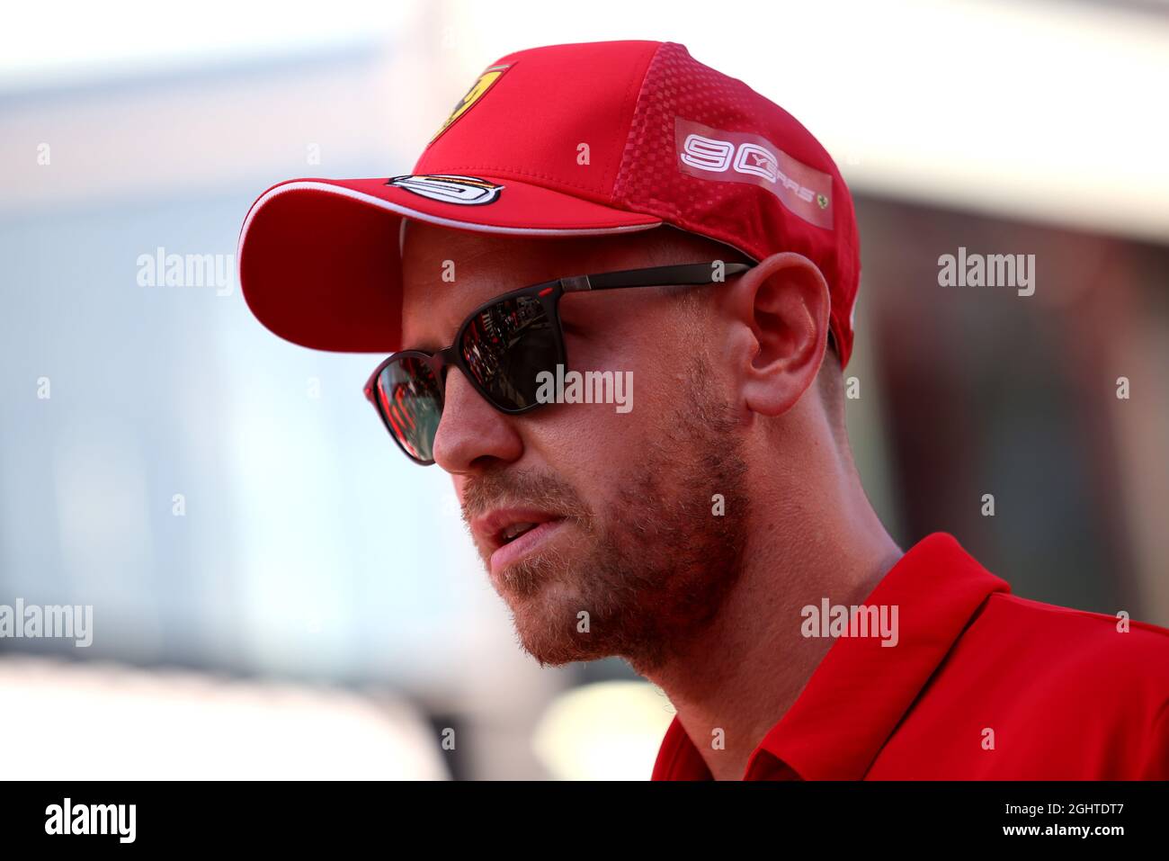 Sebastian Vettel (GER) Ferrari. 01.08.2019. Formel 1 Weltmeisterschaft, Rd 12, Großer Preis Von Ungarn, Budapest, Ungarn, Tag Der Vorbereitung. Bildnachweis sollte lauten: XPB/Press Association Images. Stockfoto