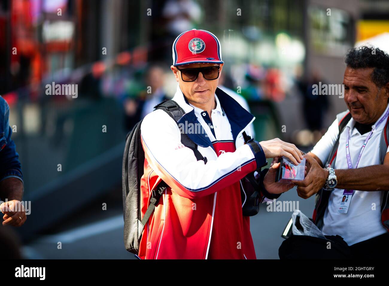 Kimi Räikkönen (FIN) Alfa Romeo Racing. 07.09.2019. Formel 1 Weltmeisterschaft, Rd 14, Großer Preis Von Italien, Monza, Italien, Qualifizierender Tag. Bildnachweis sollte lauten: XPB/Press Association Images. Stockfoto