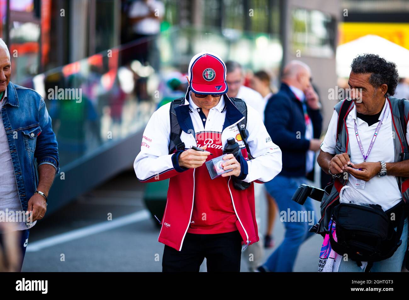 Kimi Räikkönen (FIN) Alfa Romeo Racing. 07.09.2019. Formel 1 Weltmeisterschaft, Rd 14, Großer Preis Von Italien, Monza, Italien, Qualifizierender Tag. Bildnachweis sollte lauten: XPB/Press Association Images. Stockfoto