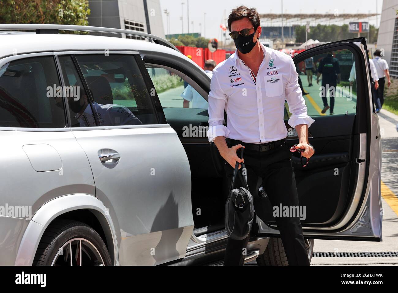Toto Wolff (GER) Mercedes AMG F1 Aktionär und Executive Director. 27.03.2021. Formel-1-Weltmeisterschaft, Rd 1, Großer Preis Von Bahrain, Sakhir, Bahrain, Qualifizierender Tag. Bildnachweis sollte lauten: XPB/Press Association Images. Stockfoto