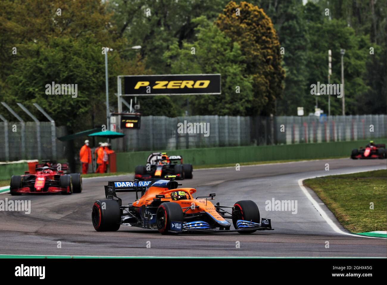 Lando Norris (GBR) McLaren MCL35M. 18.04.2021. Formel-1-Weltmeisterschaft, Rd 2, Großer Preis Der Emilia Romagna, Imola, Italien, Renntag. Bildnachweis sollte lauten: XPB/Press Association Images. Stockfoto