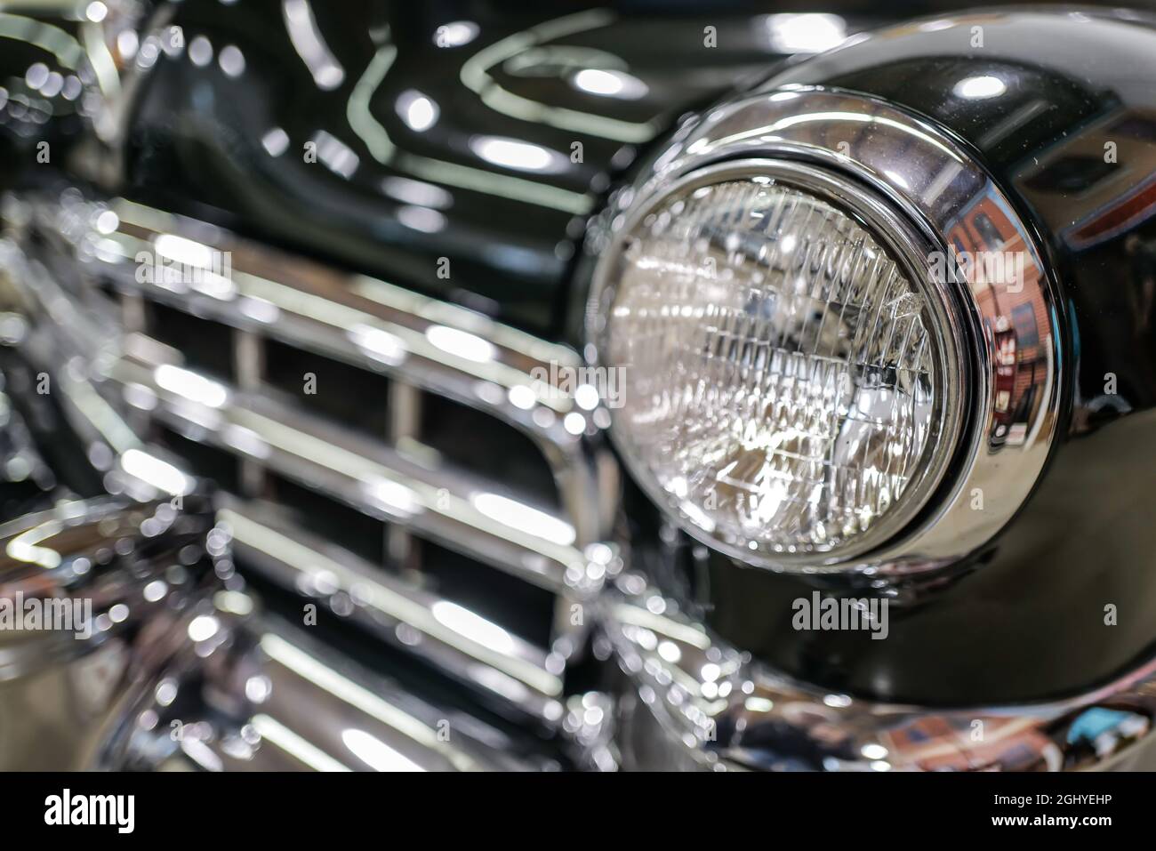 Kotflügel und Scheinwerfer für Oldtimer und Oldtimer Stockfotografie ...