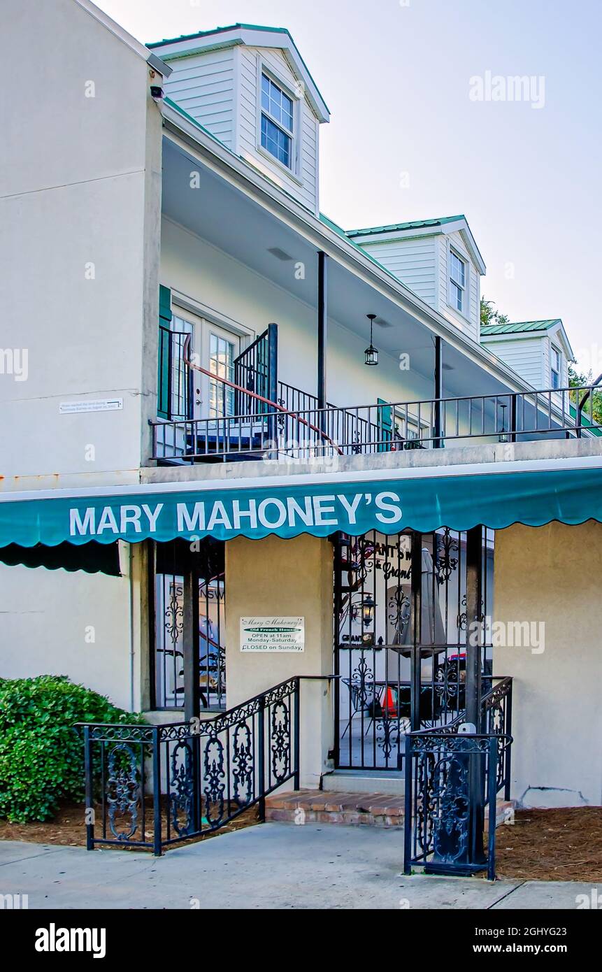Mary Mahoney's Old French House Restaurant ist am 5. September 2021 in Biloxi, Mississippi, abgebildet. Stockfoto