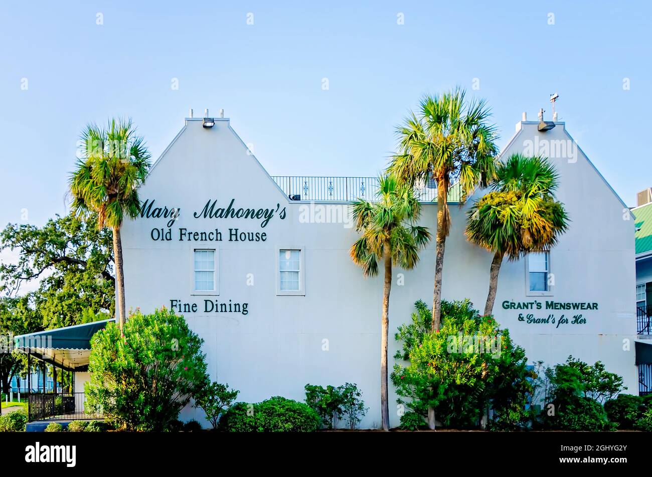 Mary Mahoney's Old French House Restaurant ist am 5. September 2021 in Biloxi, Mississippi, abgebildet. Stockfoto