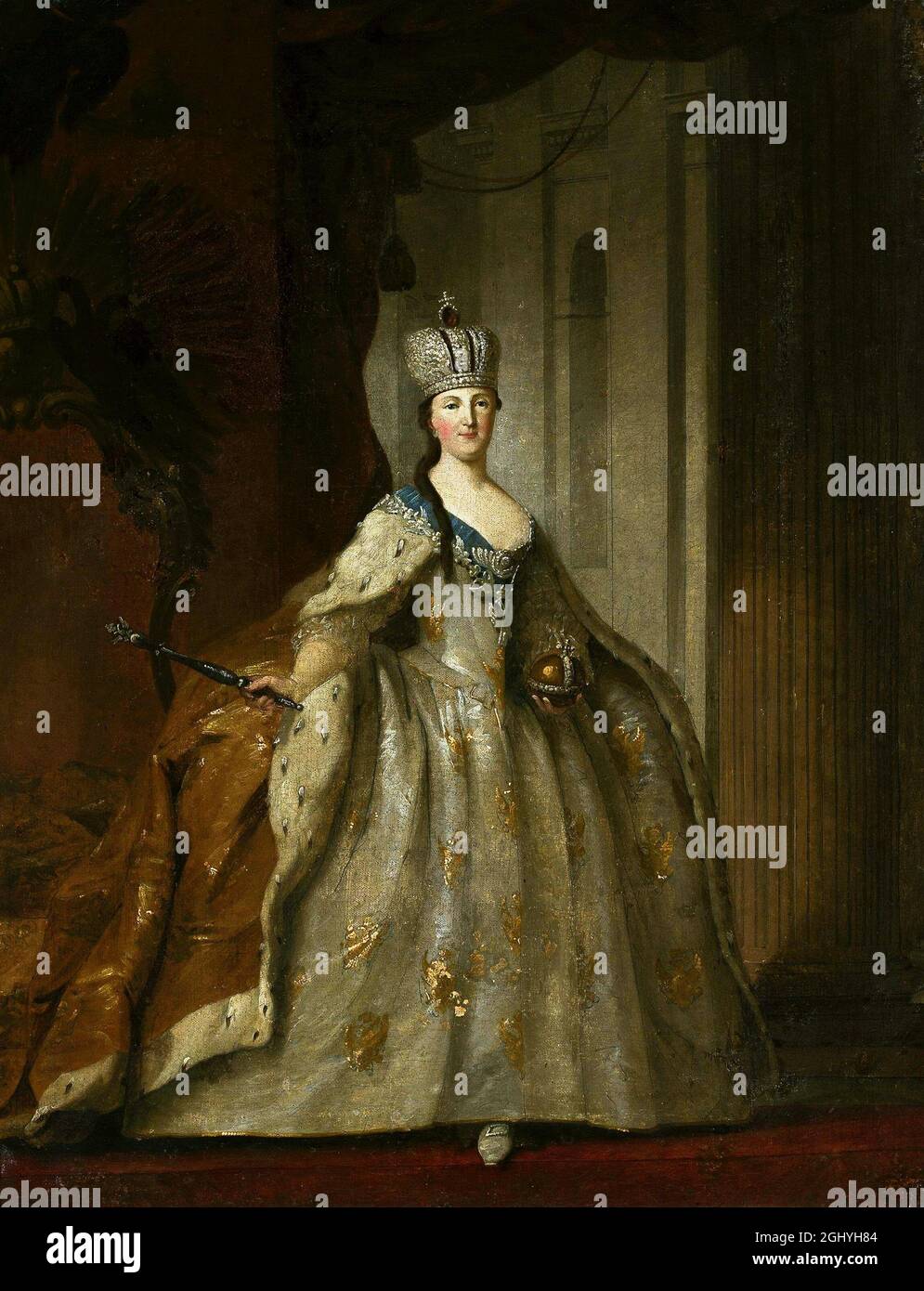 Katharina die große, die von 1762 bis 1796 Zarin von Russland war Stockfoto