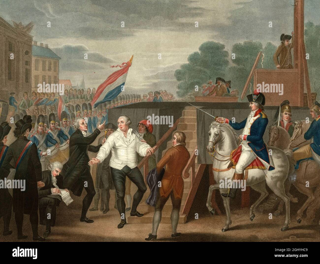 Was War Der Auslöser Der Französischen Revolution Ausführung durch guillotine von louis xvi von frankreich -Fotos und