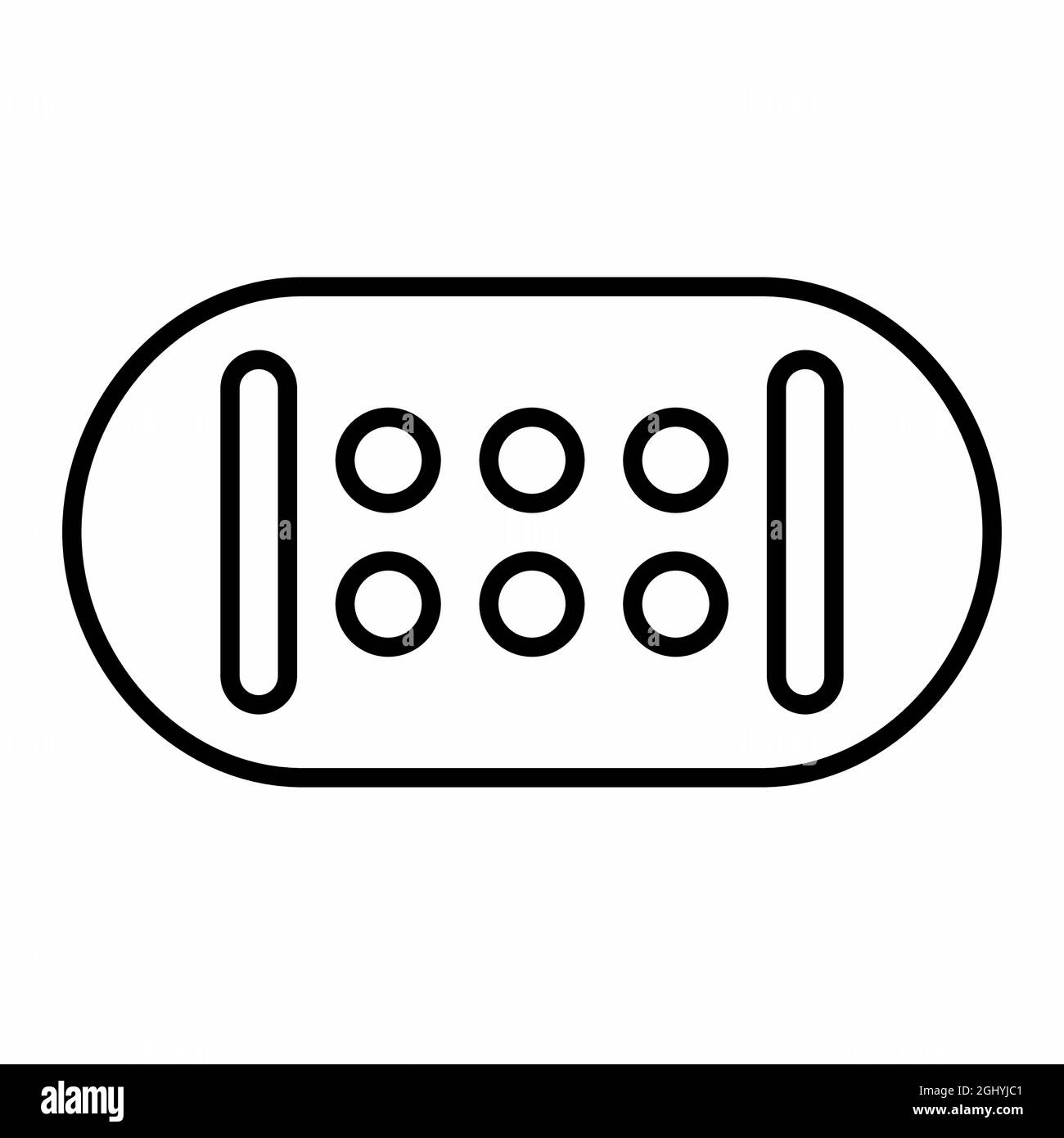 Symbolvektor von Klebstoff-Gips - Linienstil - einfache Illustration, editierbare Kontur, Design-Vorlage Vektor, gut für Drucke, Poster, Werbung, Stock Vektor