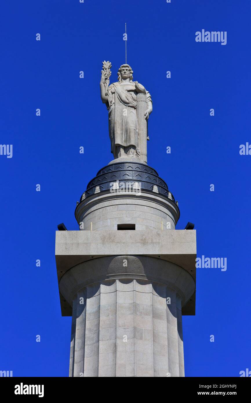 Das amerikanische Maas-Argonne-Denkmal im Ersten Weltkrieg in Montfaucon-d'Argonne (Maas), Frankreich Stockfoto