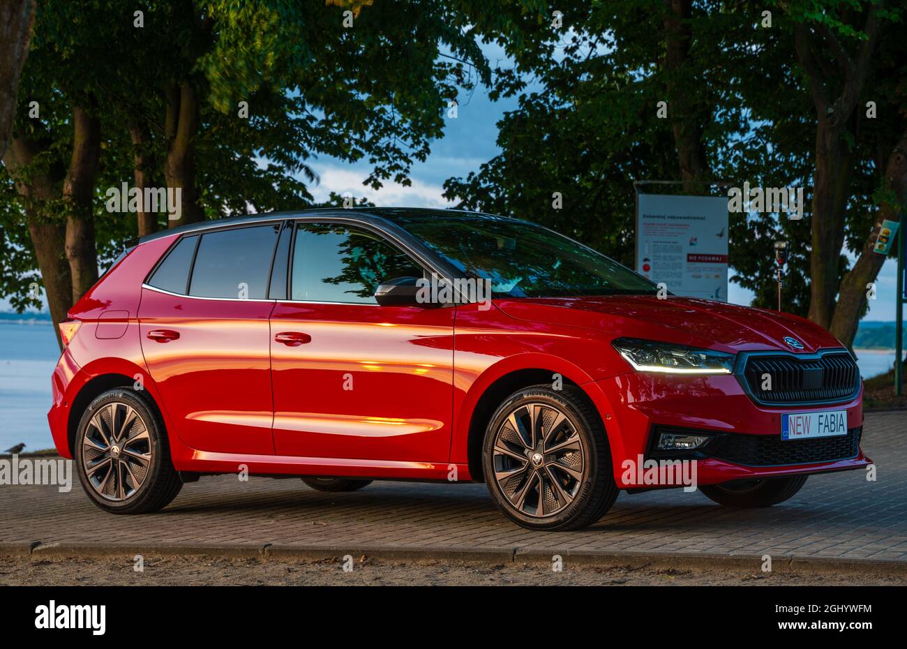 NEUE SKODA FABIA IV GENERATION Stockfoto
