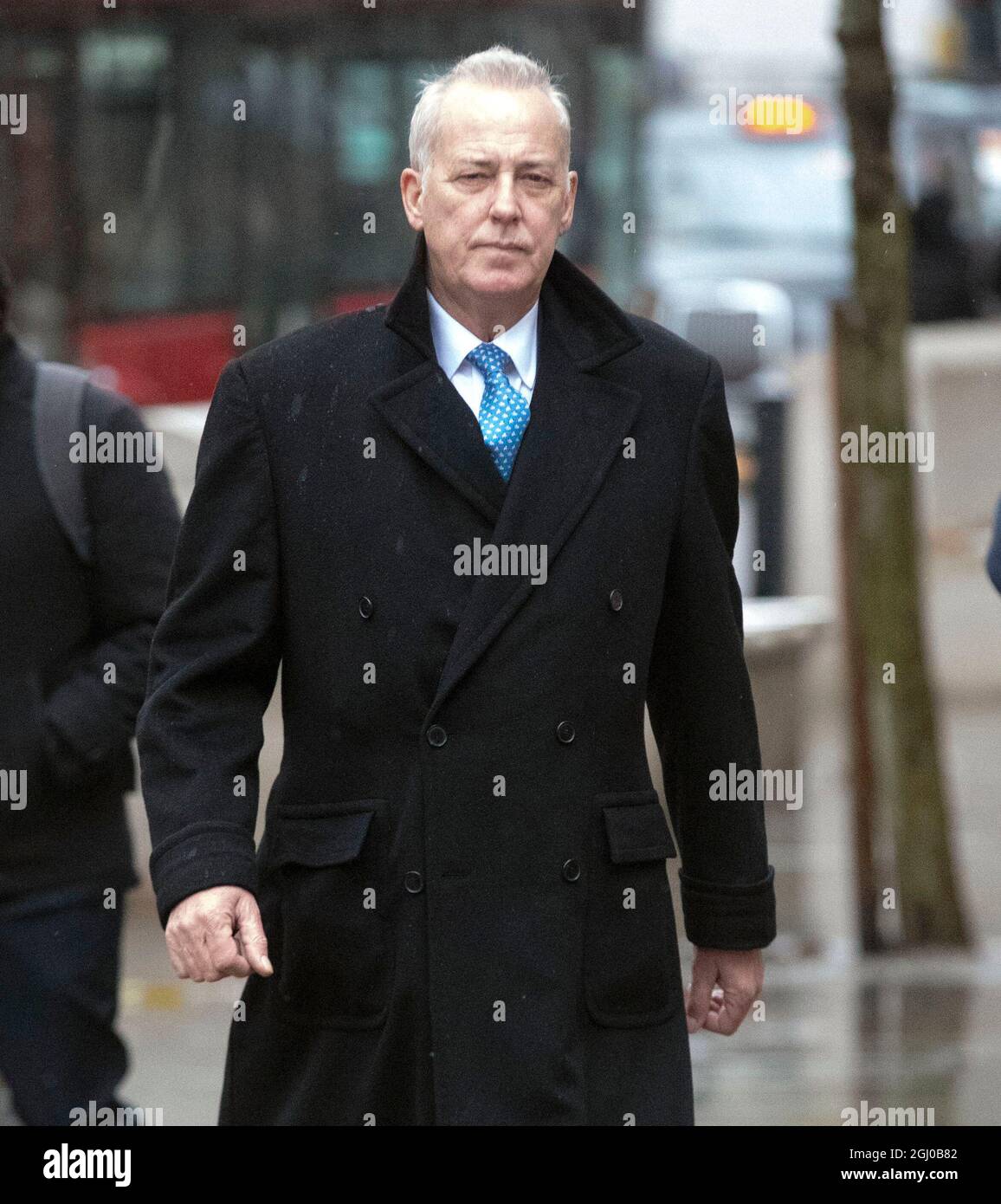 Aktenfoto vom 20/11/18 von Michael Barrymore vor dem High Court in London. Terry Lubbock, dessen 31-jähriger Sohn Stuart am 31 2001. März während einer Party in BarrymoreÕs, dem damaligen Haus in Roydon, Essex, starb, dankte Zeugen, die der Polizei in der letzten Runde einer Untersuchung geholfen haben, indem sie eine Dankesnachricht auf Twitter gepostet haben. Ausgabedatum: Mittwoch, 8. September 2021. Stockfoto