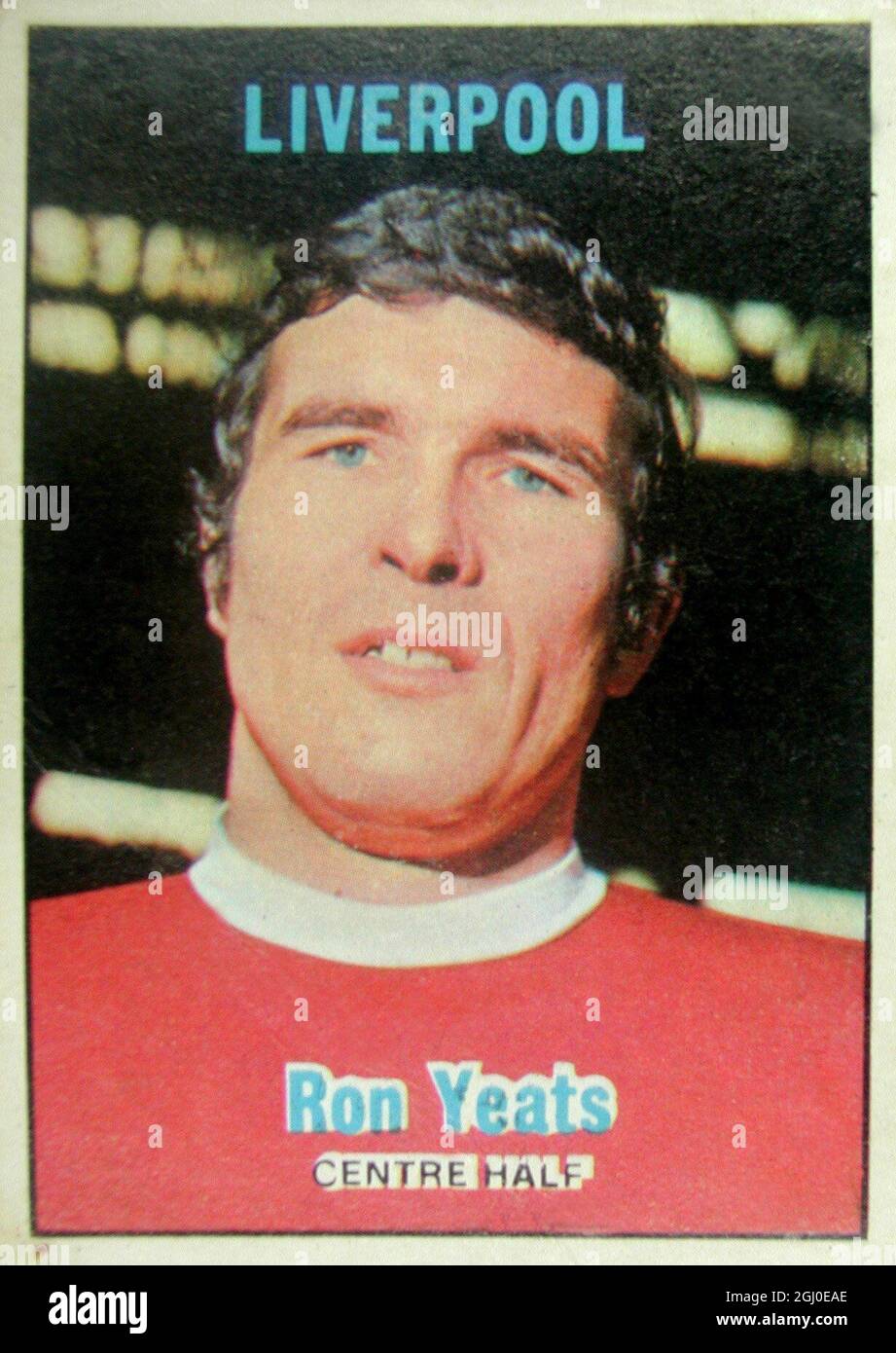 Ron Yeats - Liverpool Yeats, die Hauptstütze der Liverpooler Verteidigung in den letzten Saisons, hat sich als ein Turm der Stärke für den Merseyside Club erwiesen, seit er im Juli 1961 von Dundee United zu ihnen kam. Zweimal von Schottland gedeckelt, führte er Liverpool zu zwei Liga- und einem FA Cup-Siegen. Stockfoto