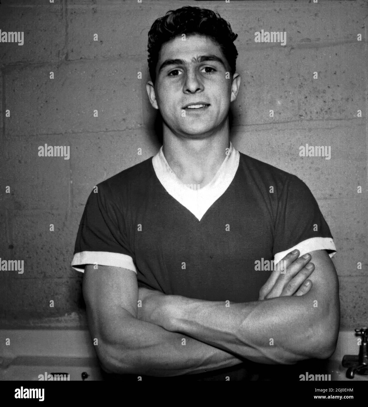 Michael McNeil, FC Middlesbrough, verließ den 17. März 1961. Stockfoto