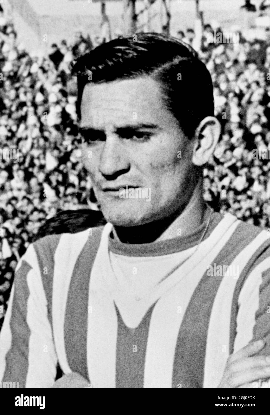 Ramon Aguirre-Suarez vom argentinischen Club Estudiantes de La Plata. Juni 1968 Stockfoto