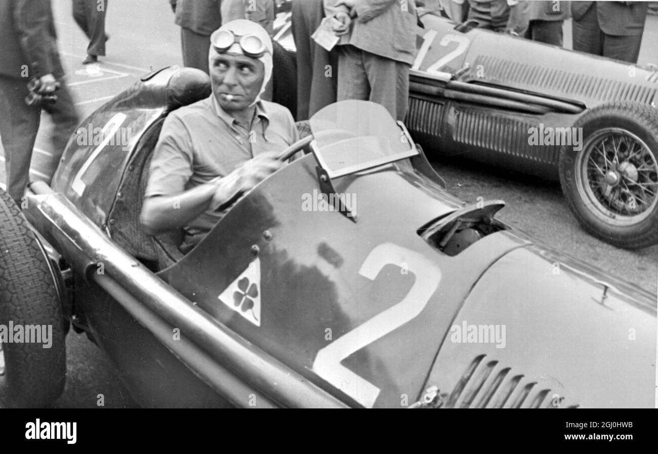 Achille Varzi (8. August 1904 - 1. Juli 1948) war ein italienischer Grand Prix-Rennfahrer-Champion. Stockfoto