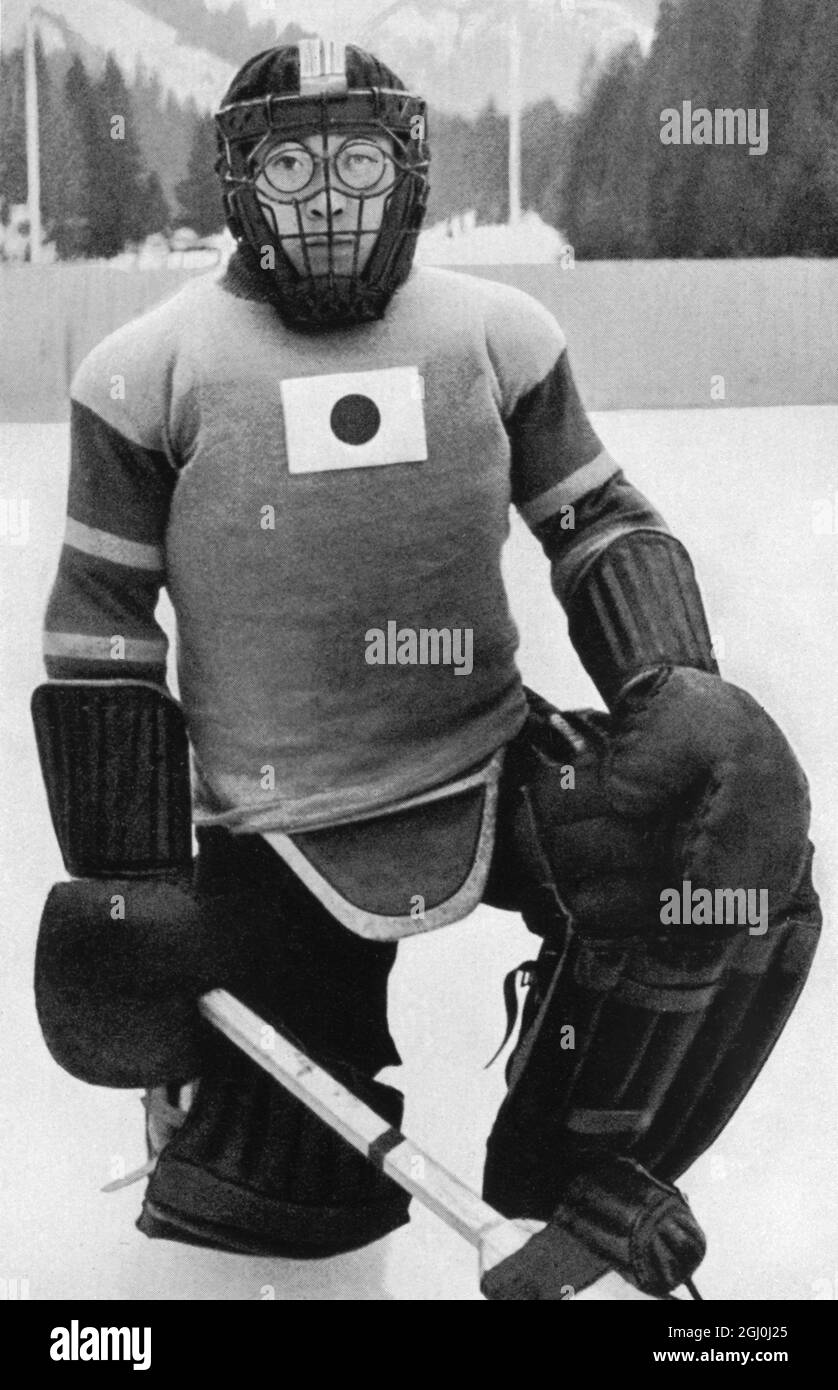 Teiji Homna, das japanische Eishockey-Teammitglied, zeigt sein lockeres Outfit. ©TopFoto Stockfoto