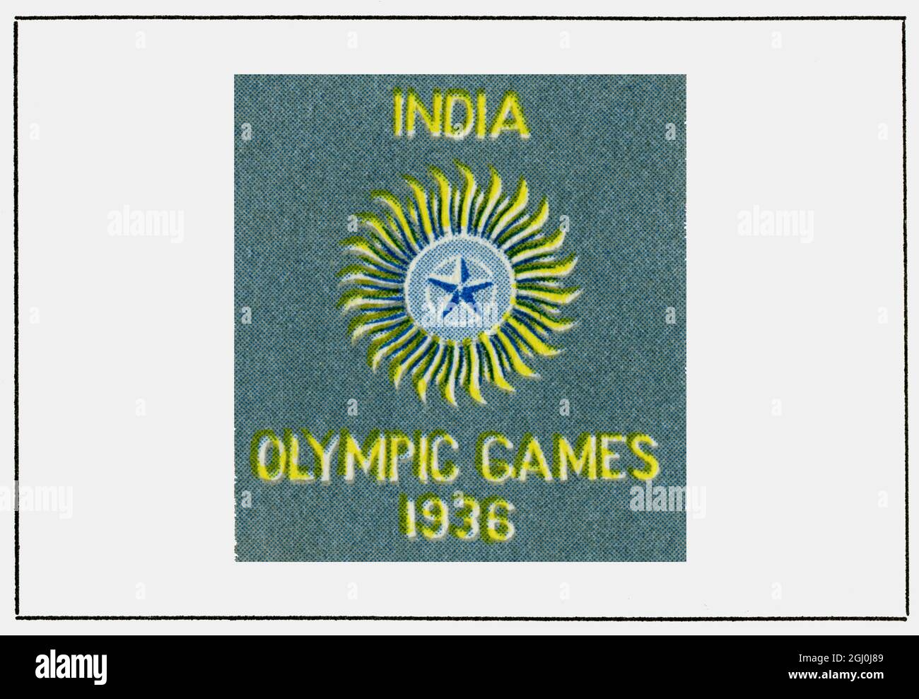 Indien - Indian Olympic Association, Lahore - 53 Teilnehmer. 1936 Stockfoto