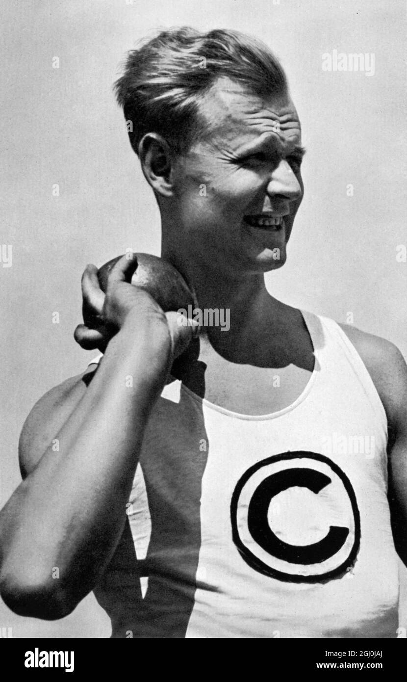 Gerhard Stock - deutscher Schrotterrekordhalter mit einer Leistung von 73.96 m auf dem zweiten Platz im Speerwerfen der Weltrangliste. ©TopFoto *** Ortsüberschrift *** Stockfoto