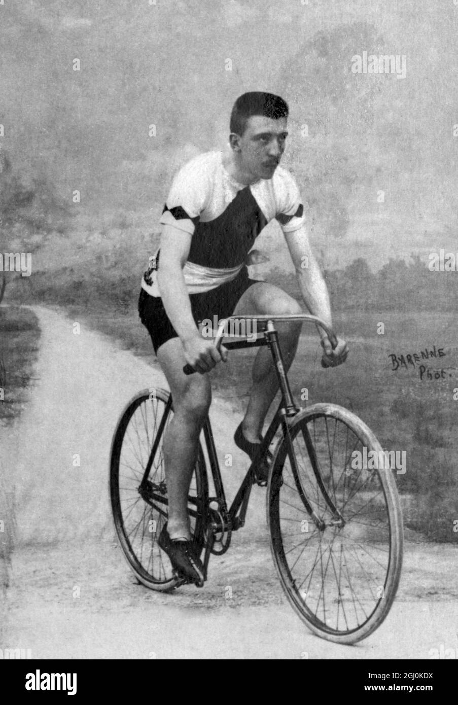 Robert Theodore Constantin Protin (10. Juni 1872 Lüttich, Belgien - 4. November 1953 Lüttich, Belgien - war Profi von 1895-1901) - Sieger der National Championship Track Race und World Championship Road Race, Track, Sprint und Elite. Siege 1895, 1897, 1898, ©TopFoto Stockfoto