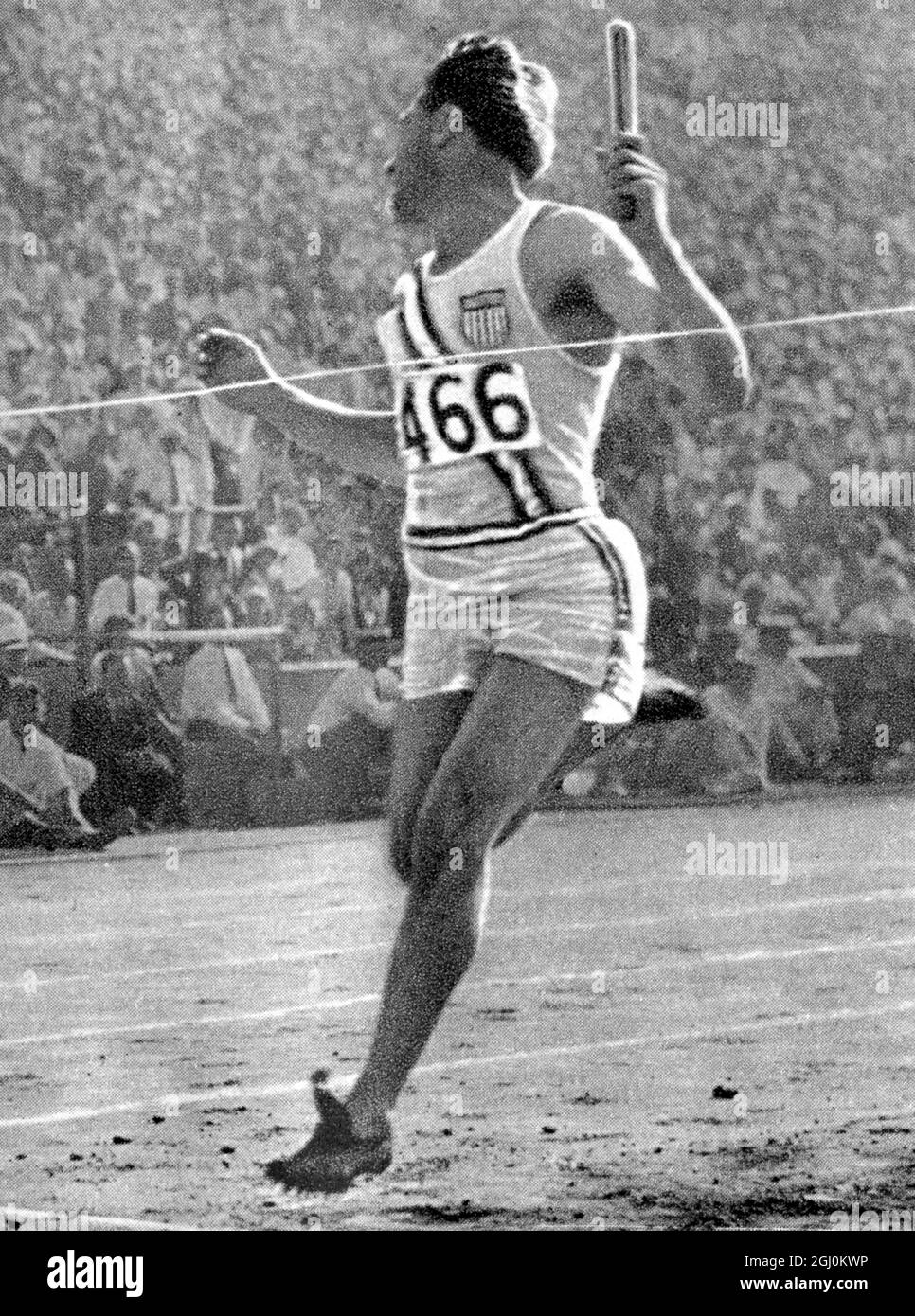 X Olympiade, Los Angeles, August 1932. Frank C. Wykoff Olympic GOLD Medalist U. S. A. 400 Meter Staffel Team Track & Field Stockfoto