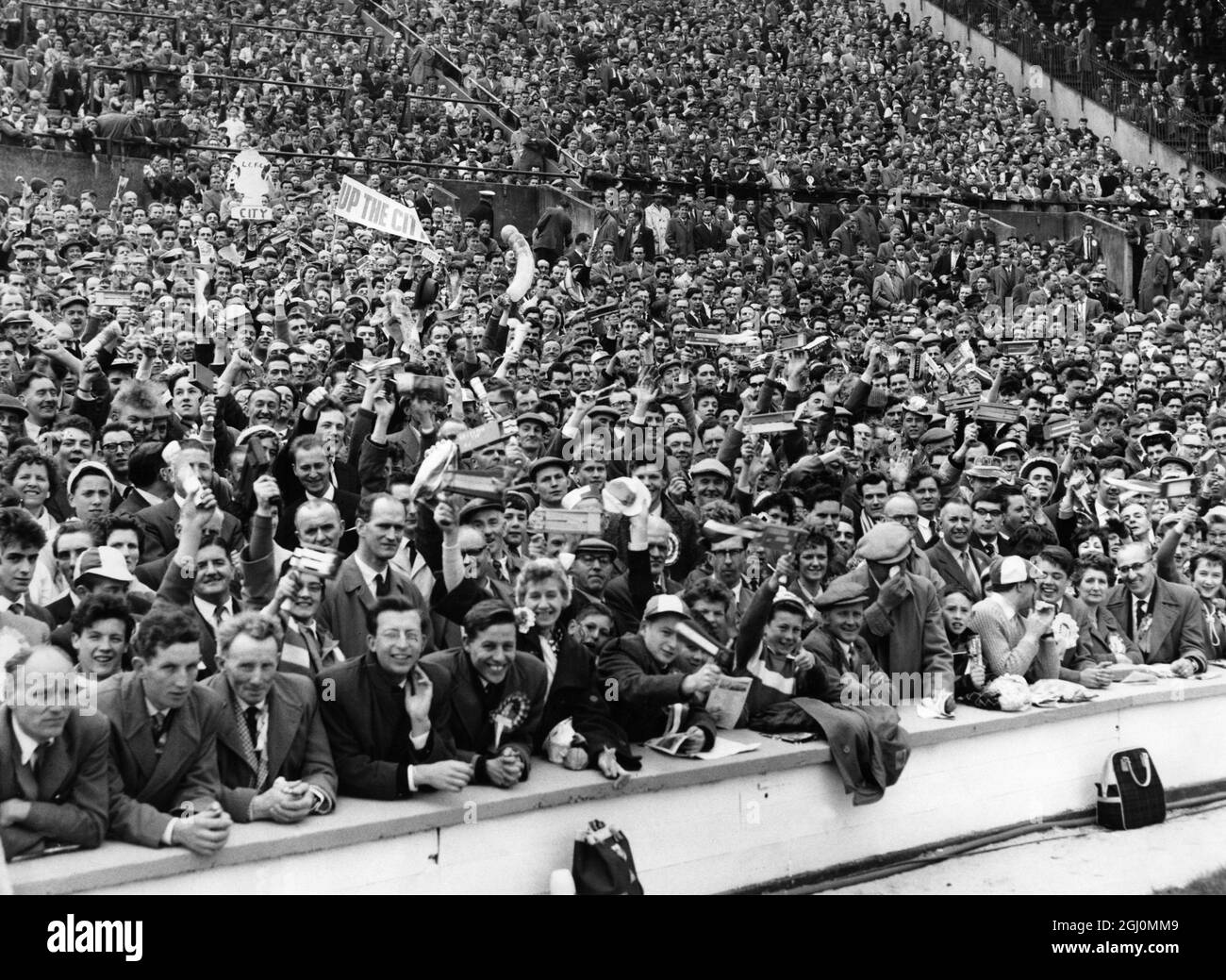 F A Cup Finale Tottenham Hotspur gegen Leicester City 6. Mai 1961 Stockfoto