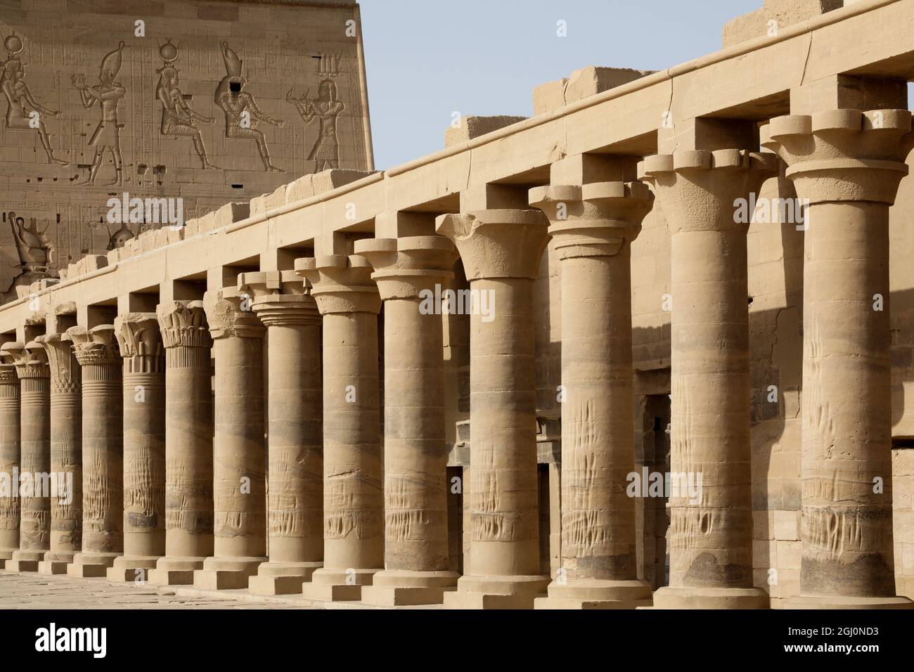 Tempel der Isis. Insel Philae, Ägypten. Stockfoto