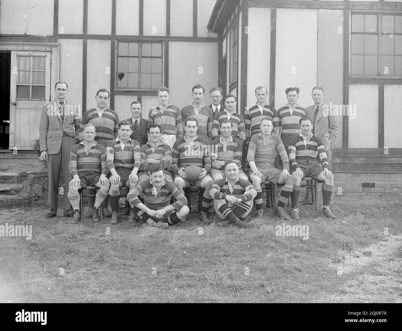 Rugby Old Dunstonian 1946 Stockfoto