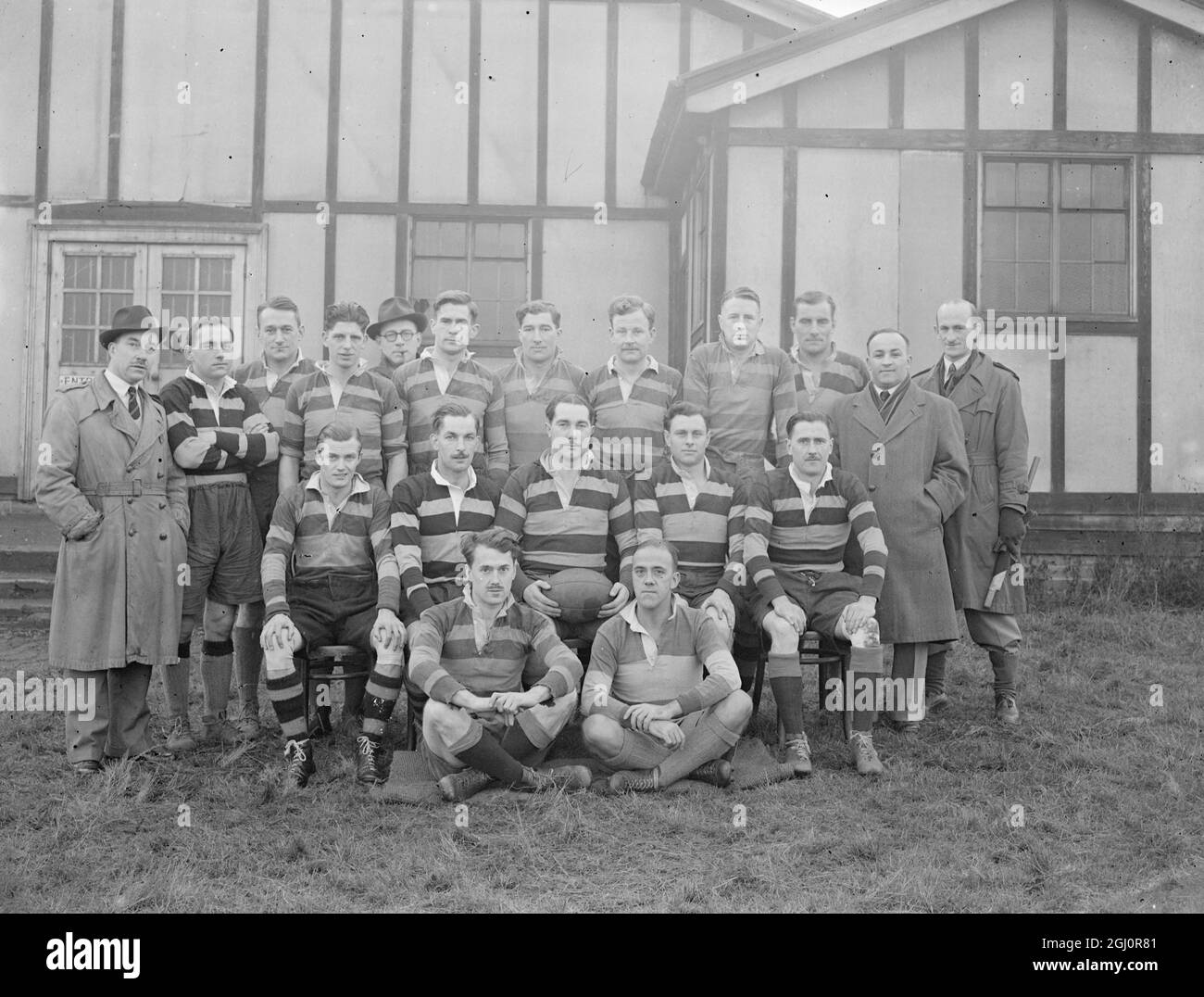 Rugby-Football-Team - Old Dunstonian . 1946 Stockfoto