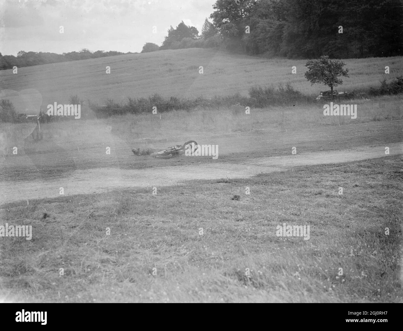 Marken Hatch - Motor Cycle Crash . Januar 1946 Stockfoto