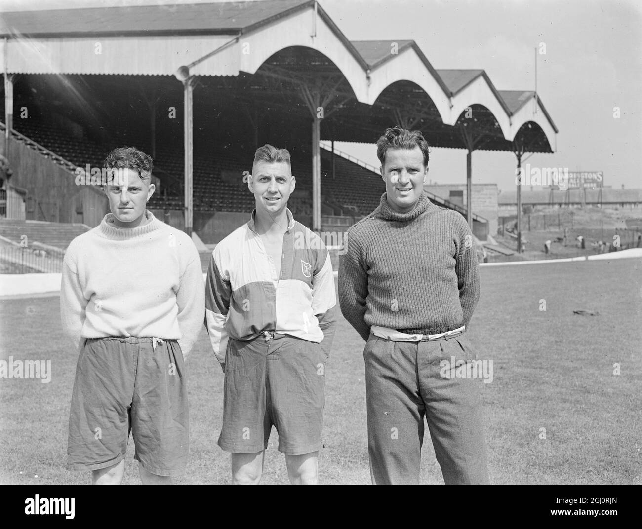 Fußballer - Will - Hobbis - Rist 1. Januar 1946 Stockfoto