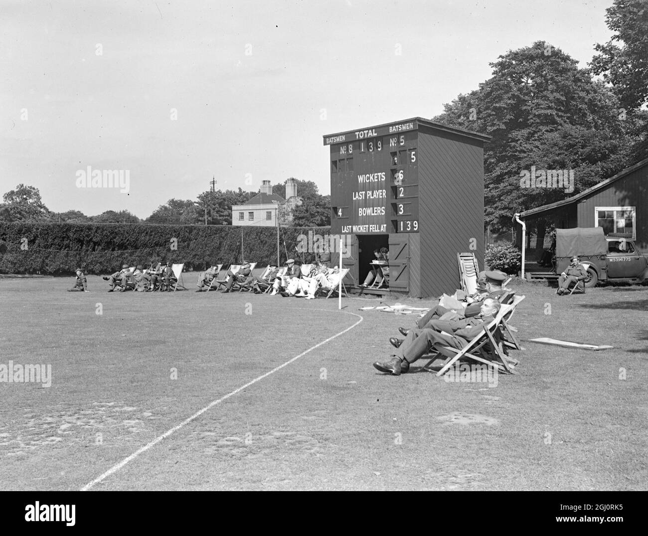 Cricket R.A. Woolwich . Januar 1946 Stockfoto