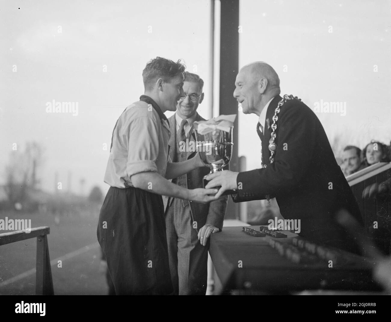 Aylesford P. Mills V Finnland . Januar 1947 Stockfoto