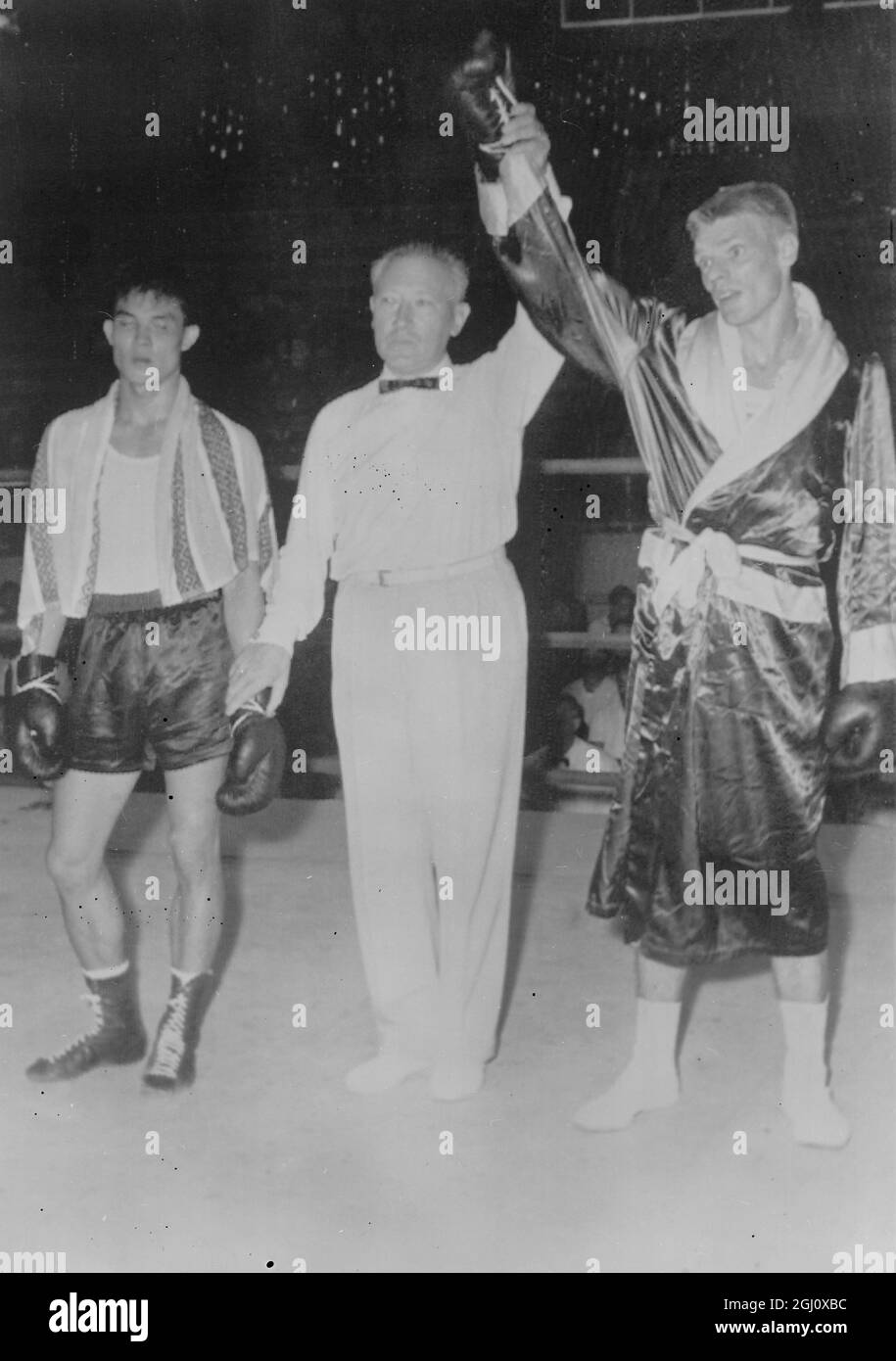 OLYMPIC GAME BOXING LEICHTGEWICHT MCTAGGART V NOI 30 AUGUST 1960 Stockfoto