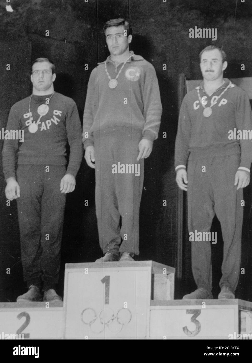 OLYMPISCHES SPIEL WRESTLING LEICHT SCHWERGEWICHT KIS GOLD BIMBALOV 2 KARTOZ 1 SEPTEMBER 1960 Stockfoto