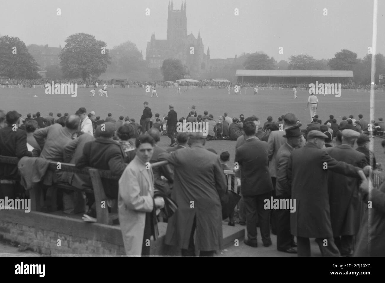 AUSTRALISCHE CRICKET-TOURING-MANNSCHAFT 30. APRIL 1961 Stockfoto