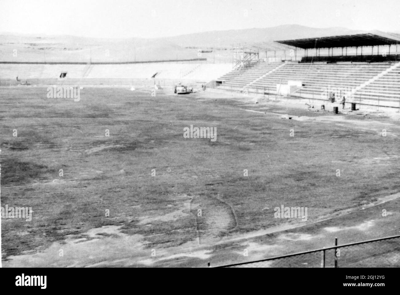 FUSSBALLWELTMEISTERSCHAFT AUSTRAGUNGSORT STADION IN CHILE 17. DEZEMBER 1961 Stockfoto