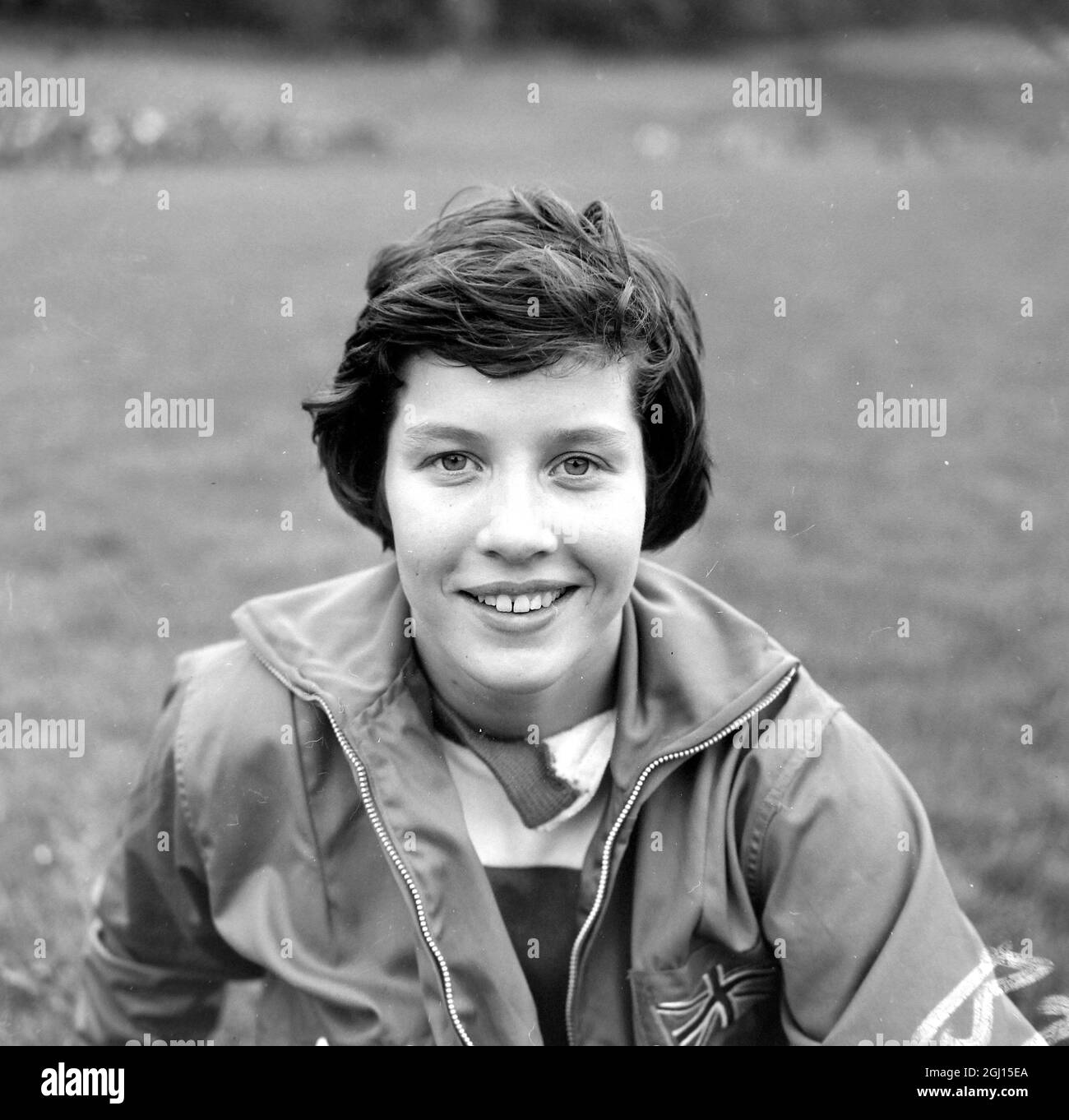 SHEILA PARKIN - PORTRAIT OF ATHLET, ATHLETICS - THE EMPIRE AND COMMONWEALTH GAMES IN PERTH ; 8. NOVEMBER 1962 Stockfoto