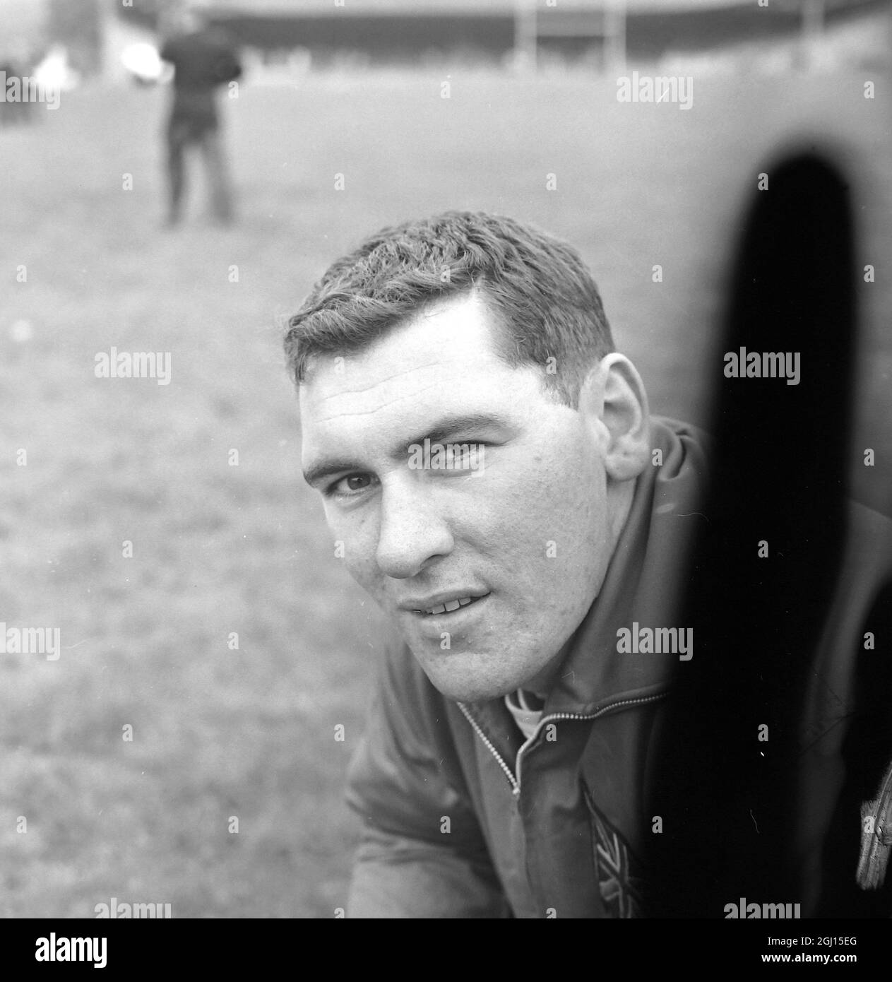 MIKE LINDSAY - PORTRAIT OF ATHLET, ATHLETICS - THE EMPIRE AND COMMONWEALTH GAMES IN PERTH - ; 8. NOVEMBER 1962 Stockfoto