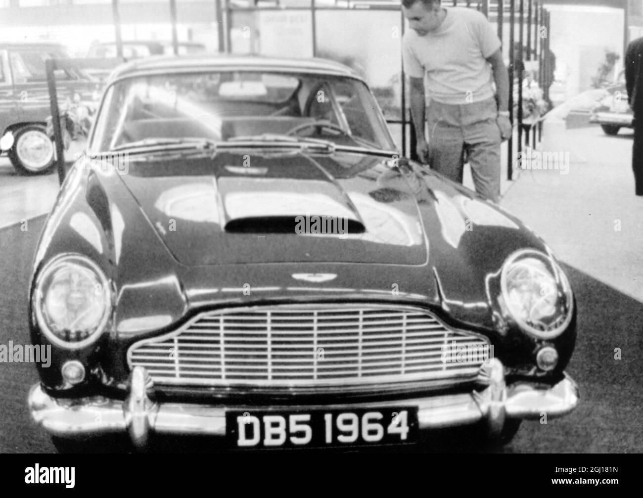 MOTORSHOWS ASTON MARTIN AUF DER FRANKFURTER MESSE ; 12. SEPTEMBER 1963 Stockfoto