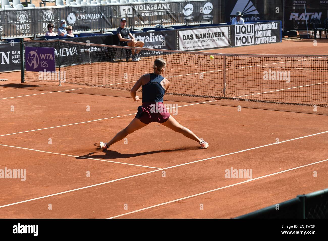 WTA Tennis Turnier Liqui Moly Open Karlsruhe TC Rüppurr 8. September 2021 Stockfoto
