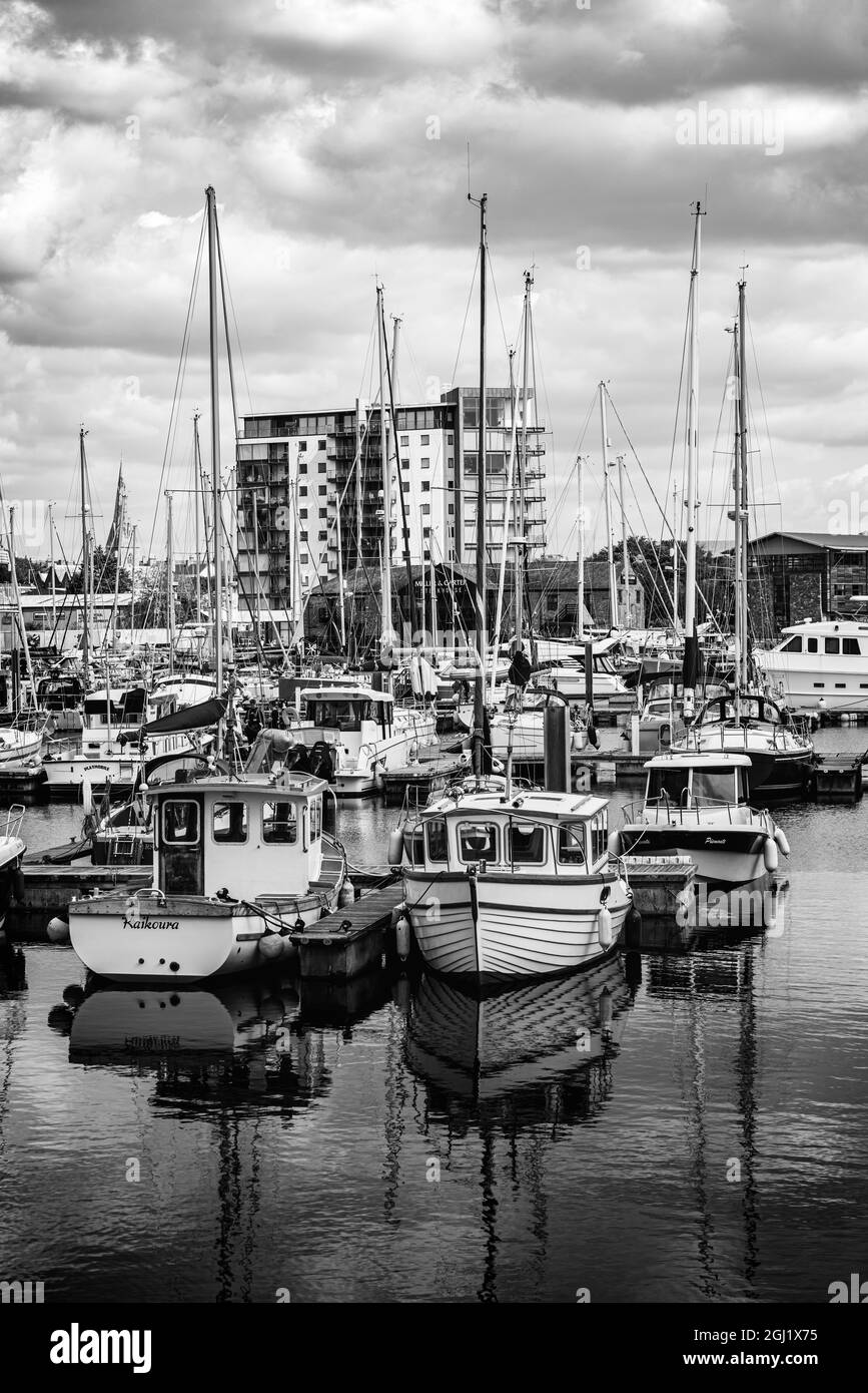 Sutton Harbour, Plymouth, Devon, England, Europa Stockfoto