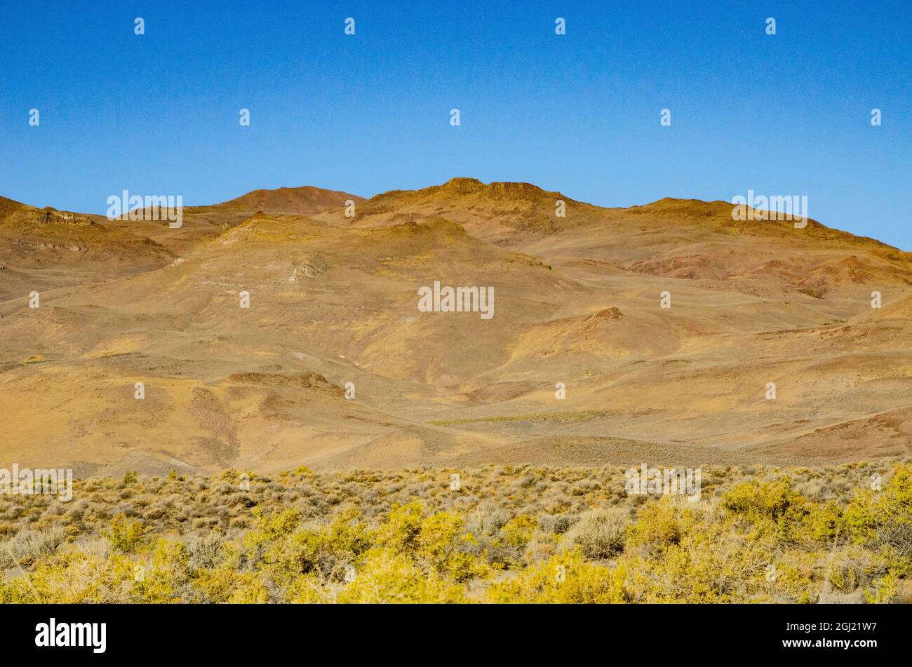 USA, Nevada, Black Rock Desert, Calico Hills von der Soldier Meadows Road Stockfoto