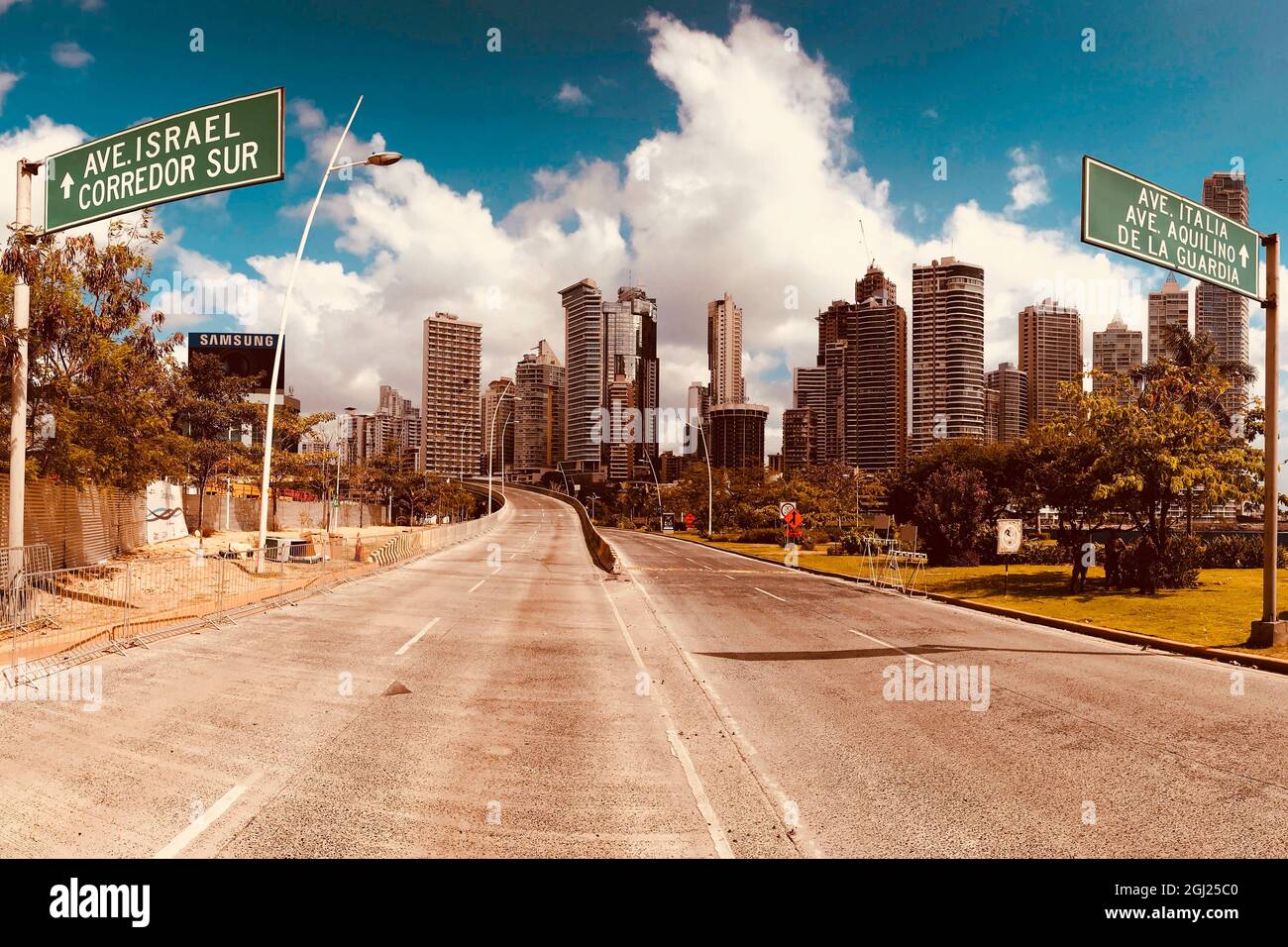 Ein Blick auf Panama City Stockfoto