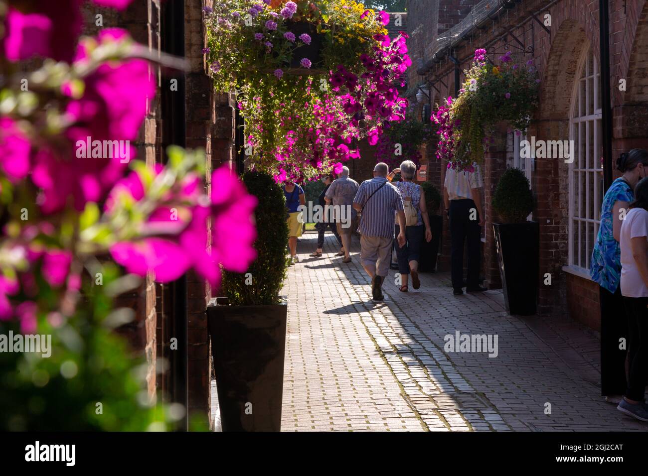 Bewdley Museum with People im Sommer 2021, Worcestershire, Großbritannien Stockfoto