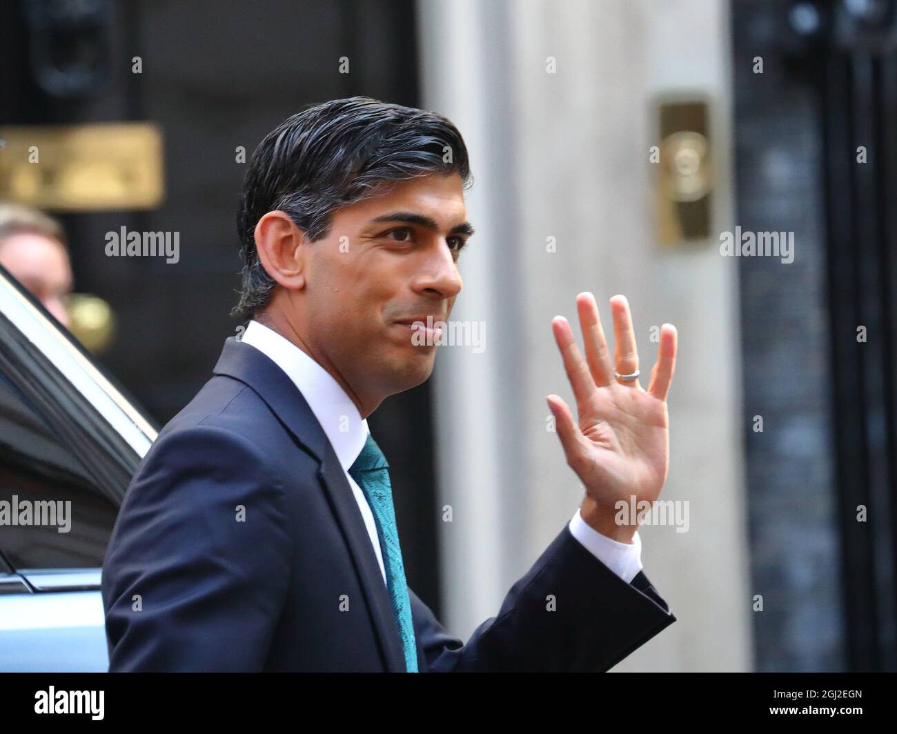 London, Großbritannien. September 2021. Der Schatzkanzler Rishi Sunak kommt vor dem PMQ in der Downing Street an. Quelle: Uwe Deffner/Alamy Live News Stockfoto