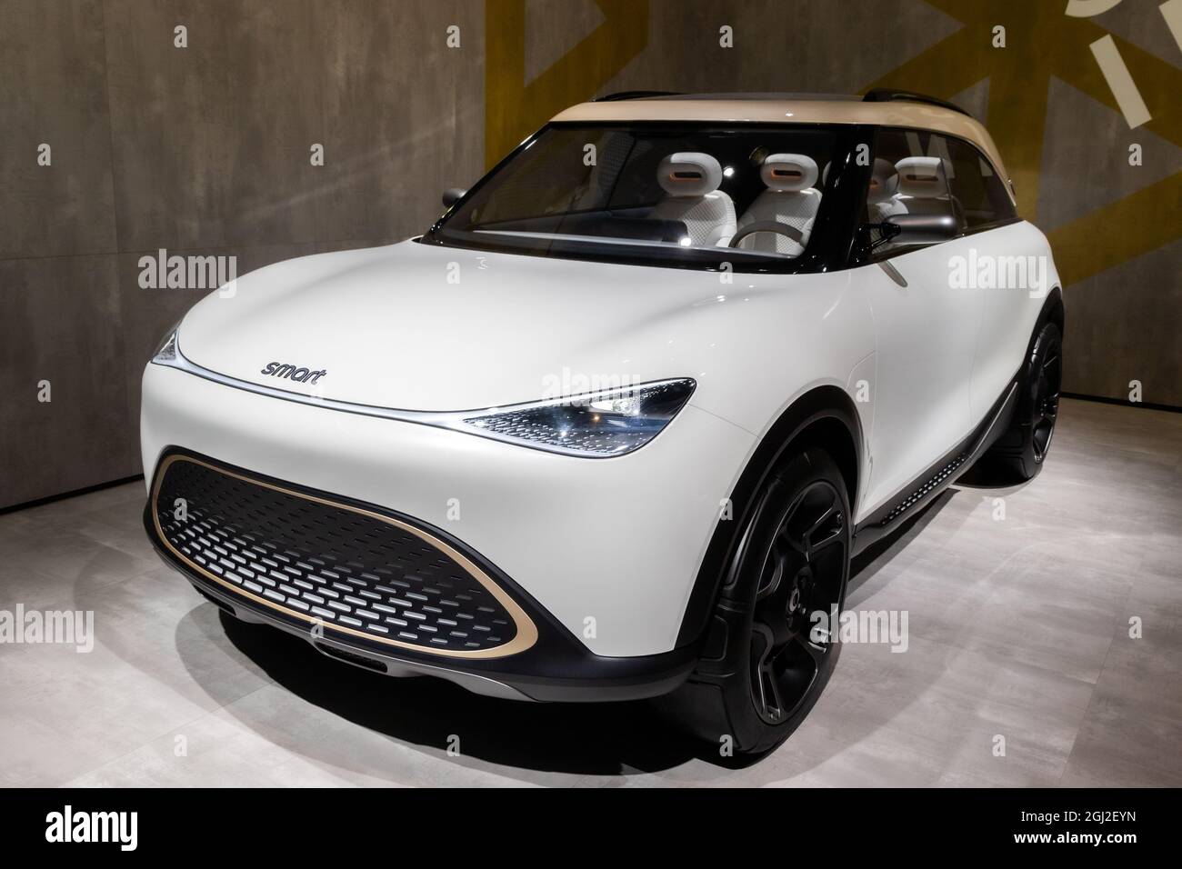 Smart Concept 1 EV auf der IAA Mobility 2021 in München, Deutschland - 6. September 2021. Stockfoto